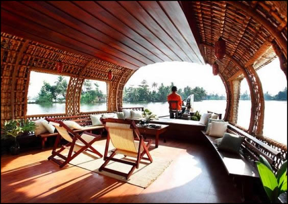 kerala houseboats interior